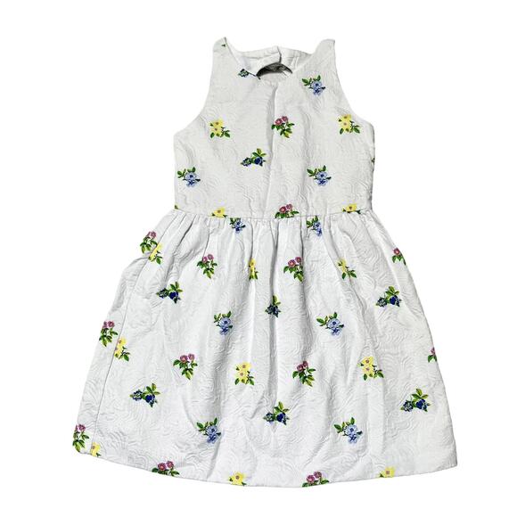 Janie And Jack Floral Jacquard Dress Size 8 - Picture 1 of 5